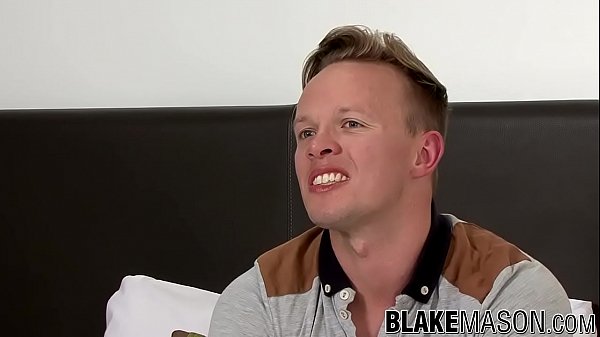 Inked jock MJ Mihangel interviewed jerking off and cumshot