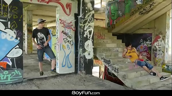 BoyFun - Horny Roman Capellini Is Jerking Off Outdoors When Antony Carter Finds Him And Fucks Him