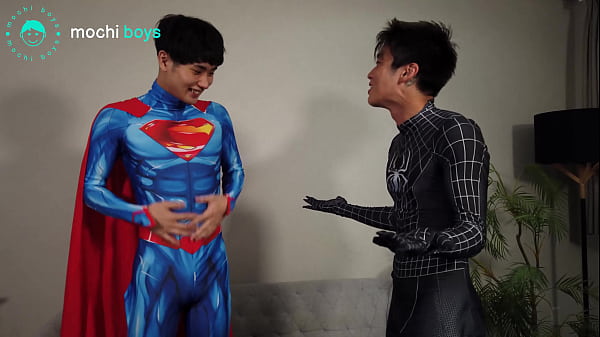 Superman x Spiderman - Costumi da supereroe in lycra