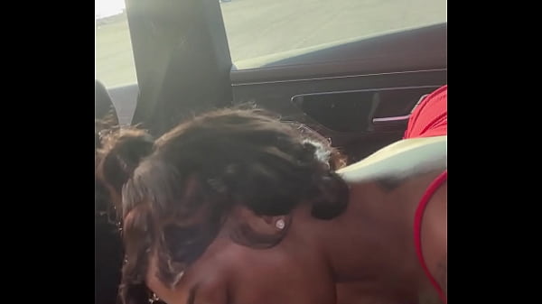 Sucking dick sloppy by the lake