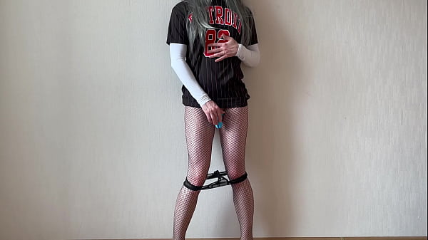 Hot crossdresser teasing