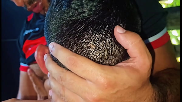 Tasty Brazilian twink &eacute_ fucked by friends after football match - FULL Sheer.