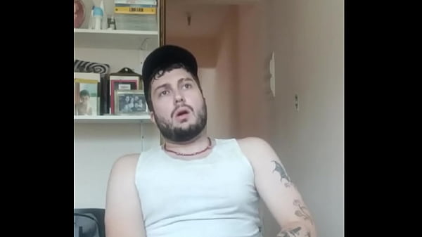 Branquinho tatuado batendo uma at&eacute_ gozar