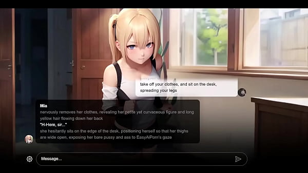 [Storia di sesso] Una giovane bionda diciottenne vicina fa un pompino duro e riceve una storia erotica di sexting con intelligenza artificiale