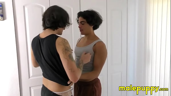 Johnny Mercy and Julian Jaden are rubbing their dicks to a sticky and sweaty finish