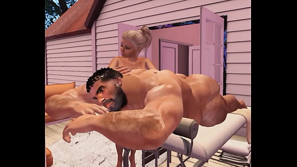 lucky resort masseuse couldn'_t resist the chance to have a man as fine as cam heyward inside her