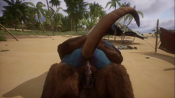 मिनोटुअर एक छिपकली को चोदता है और उसके अंदर गहराई तक सहता है - वन्यजीव