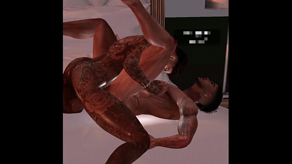 大肌肉拉丁裔屁股被纹身帅哥操 - 同性恋无鞍第二人生