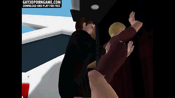 3D phim hoạt hình một gã khổng lồ hút cặc và được fuck trên một chiếc thuyền